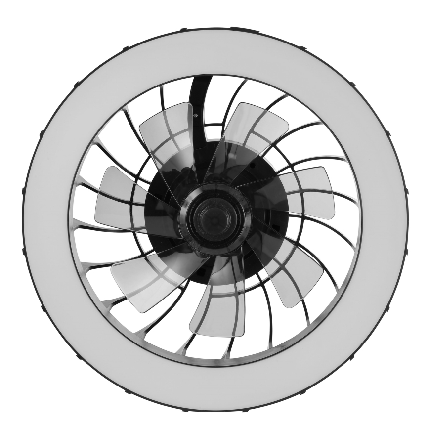 Brilliant - LED RGBW Zatemnitveni stropni ventilator s svetilko FANORA LED/30W/230V 2700-6500K pr. 46 cm črna + Daljinski upravljalnik