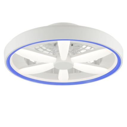 Brilliant - LED RGBW Zatemnitveni stropni ventilator s svetilko GAIANO LED/48W/230V 2700-6500K bela + Daljinski upravljalnik