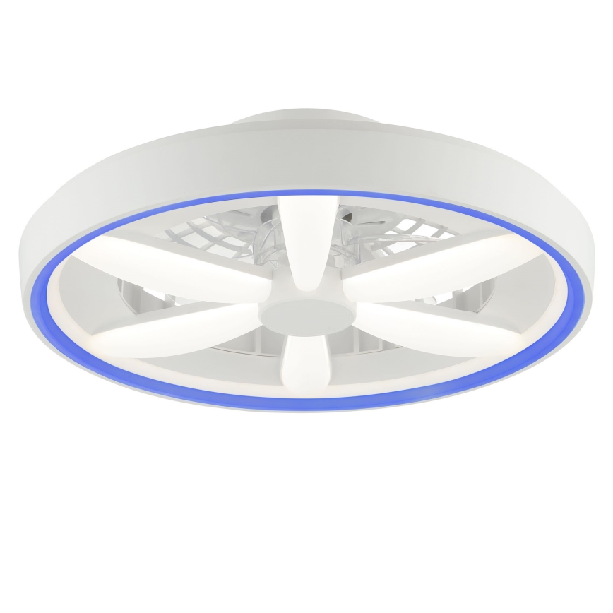 Brilliant - LED RGBW Zatemnitveni stropni ventilator s svetilko GAIANO LED/48W/230V 2700-6500K bela + Daljinski upravljalnik