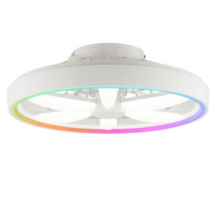 Brilliant - LED RGBW Zatemnitveni stropni ventilator s svetilko GAIANO LED/48W/230V 2700-6500K bela + Daljinski upravljalnik