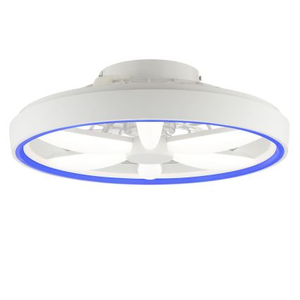Brilliant - LED RGBW Zatemnitveni stropni ventilator s svetilko GAIANO LED/48W/230V 2700-6500K bela + Daljinski upravljalnik
