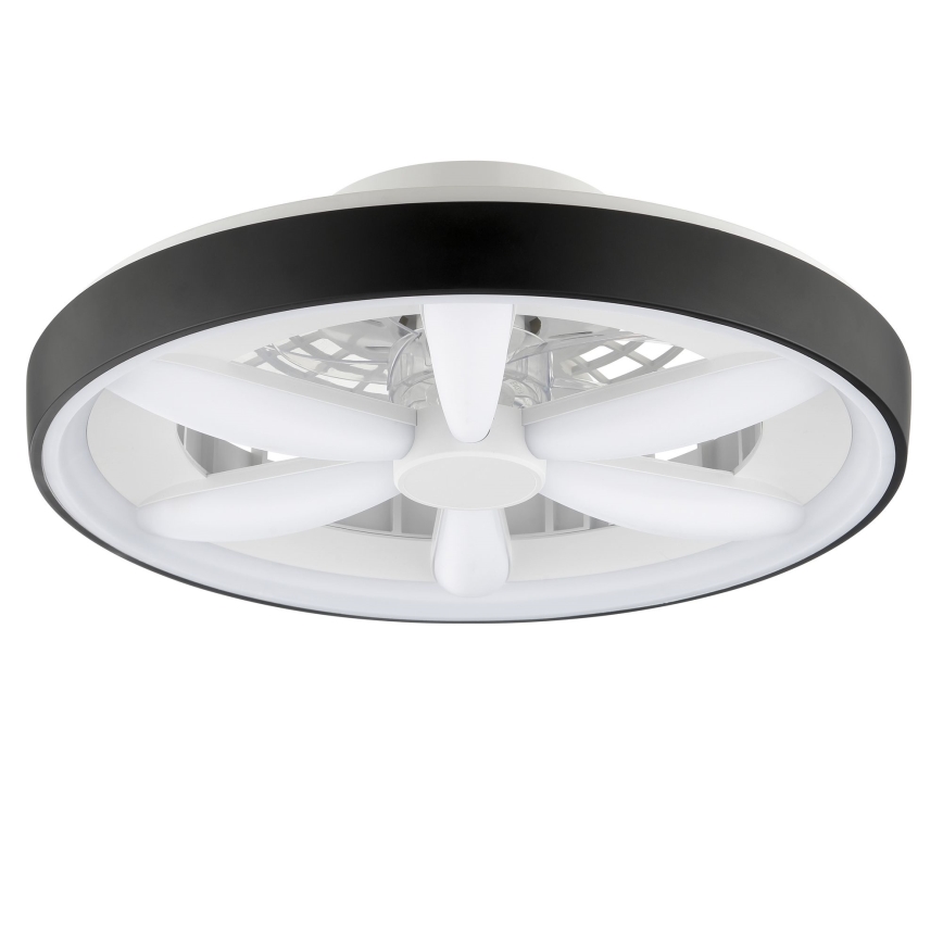 Brilliant - LED RGBW Zatemnitveni stropni ventilator s svetilko GAIANO LED/48W/230V 2700-6500K črna + Daljinski upravljalnik
