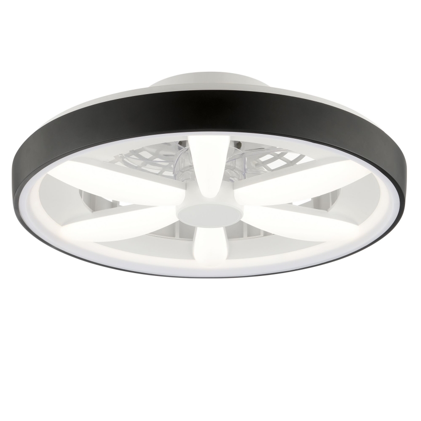 Brilliant - LED RGBW Zatemnitveni stropni ventilator s svetilko GAIANO LED/48W/230V 2700-6500K črna + Daljinski upravljalnik