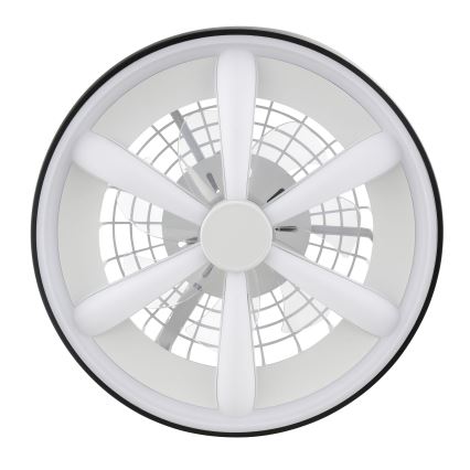 Brilliant - LED RGBW Zatemnitveni stropni ventilator s svetilko GAIANO LED/48W/230V 2700-6500K črna + Daljinski upravljalnik