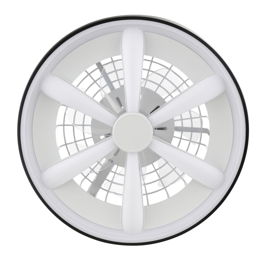 Brilliant - LED RGBW Zatemnitveni stropni ventilator s svetilko GAIANO LED/48W/230V 2700-6500K črna + Daljinski upravljalnik