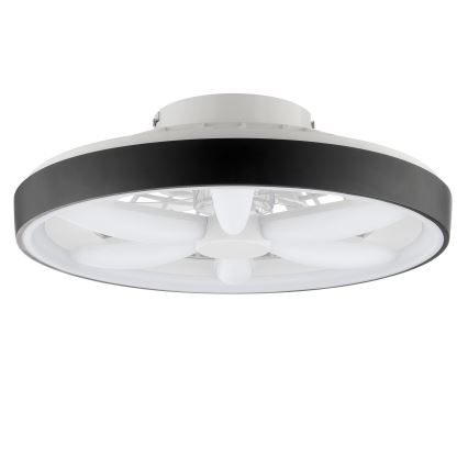 Brilliant - LED RGBW Zatemnitveni stropni ventilator s svetilko GAIANO LED/48W/230V 2700-6500K črna + Daljinski upravljalnik