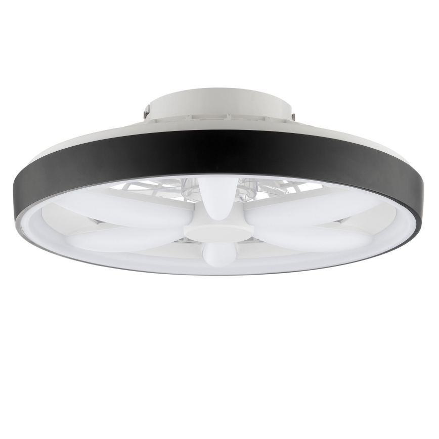 Brilliant - LED RGBW Zatemnitveni stropni ventilator s svetilko GAIANO LED/48W/230V 2700-6500K črna + Daljinski upravljalnik