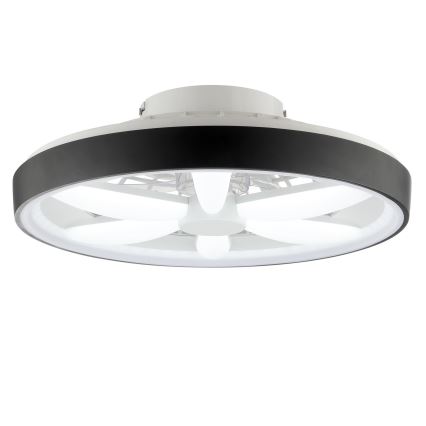 Brilliant - LED RGBW Zatemnitveni stropni ventilator s svetilko GAIANO LED/48W/230V 2700-6500K črna + Daljinski upravljalnik