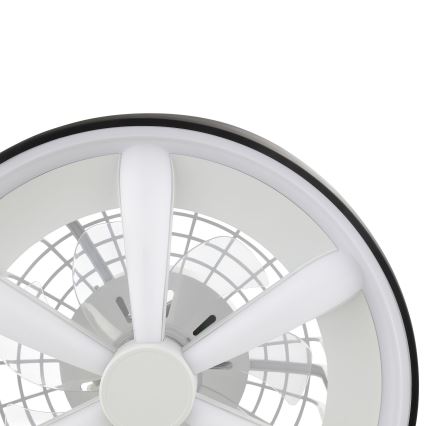Brilliant - LED RGBW Zatemnitveni stropni ventilator s svetilko GAIANO LED/48W/230V 2700-6500K črna + Daljinski upravljalnik