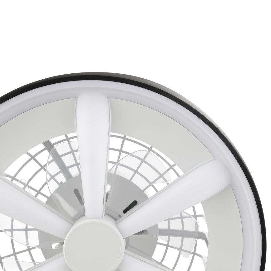 Brilliant - LED RGBW Zatemnitveni stropni ventilator s svetilko GAIANO LED/48W/230V 2700-6500K črna + Daljinski upravljalnik