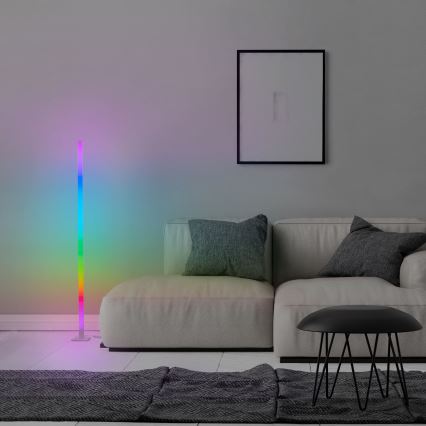 Brilliant - LED RGBW Zatemnitvena stoječa svetilka NEELE LED/6,5W/230V bela + Daljinski upravljalnik