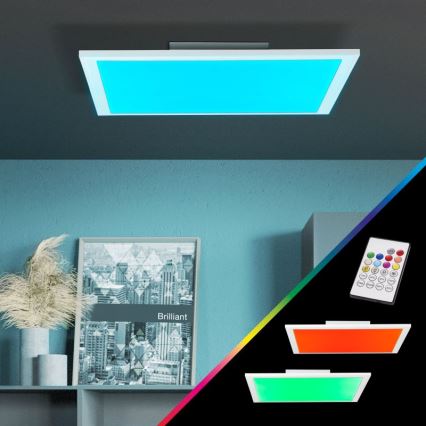 Brilliant - LED RGBW Zatemnitvena stropna svetilka ABIE LED/24W/230V 2700-6500K + Daljinski upravljalnik