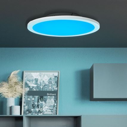 Brilliant - LED RGBW Zatemnitvena stropna svetilka ABIE LED/24W/230V 2700-6500K + Daljinski upravljalnik