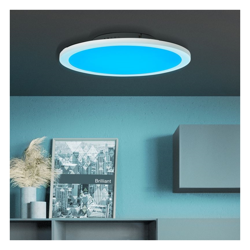 Brilliant - LED RGBW Zatemnitvena stropna svetilka ABIE LED/24W/230V 2700-6500K + Daljinski upravljalnik