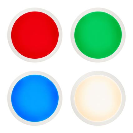 Brilliant - LED RGBW Zatemnitvena stropna svetilka ABIE LED/24W/230V 2700-6500K + Daljinski upravljalnik
