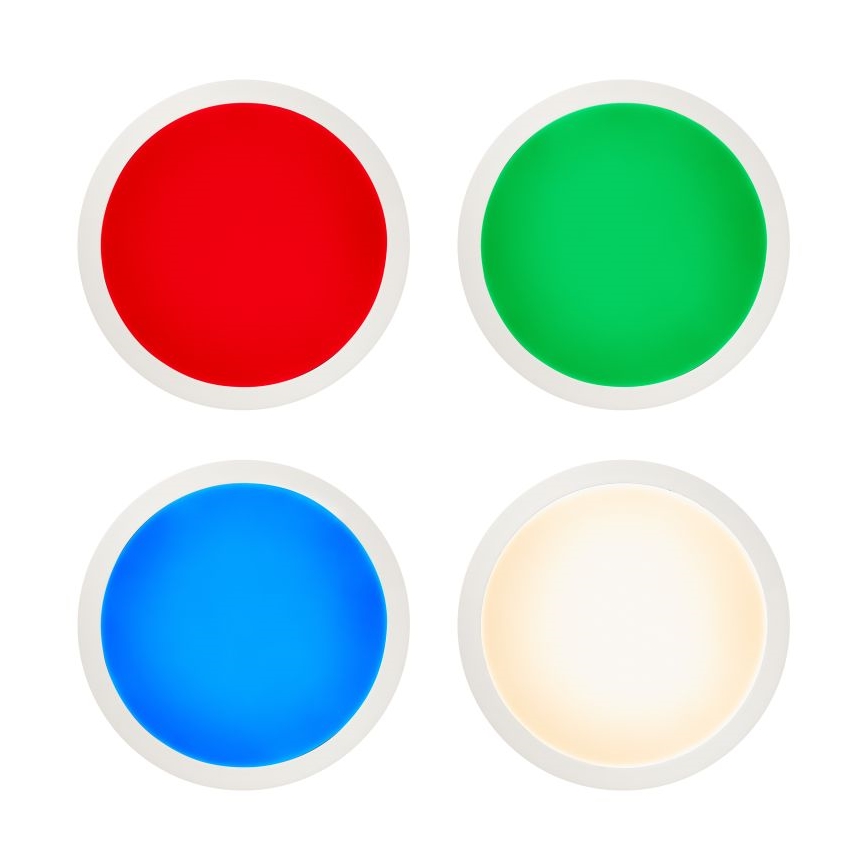 Brilliant - LED RGBW Zatemnitvena stropna svetilka ABIE LED/24W/230V 2700-6500K + Daljinski upravljalnik