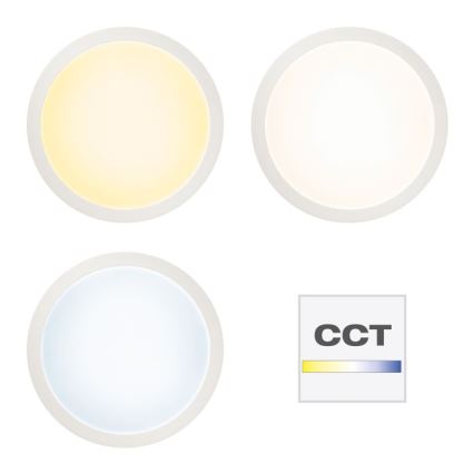 Brilliant - LED RGBW Zatemnitvena stropna svetilka ABIE LED/24W/230V 2700-6500K + Daljinski upravljalnik