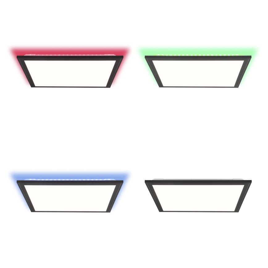 Brilliant - LED RGBW Zatemnitvena stropna svetilka ALLIE LED/24W/230V 2700-6500K črna + Daljinski upravljalnik