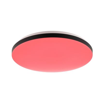 Brilliant - LED RGBW Zatemnitvena stropna svetilka LIVIO LED/20W/230V 3000-6500K pr. 49 cm črna + Daljinski upravljalnik