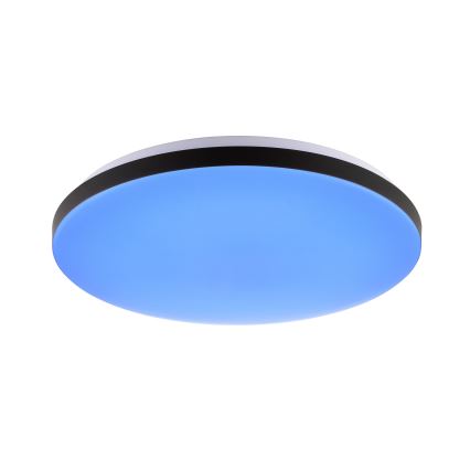 Brilliant - LED RGBW Zatemnitvena stropna svetilka LIVIO LED/20W/230V 3000-6500K pr. 49 cm črna + Daljinski upravljalnik