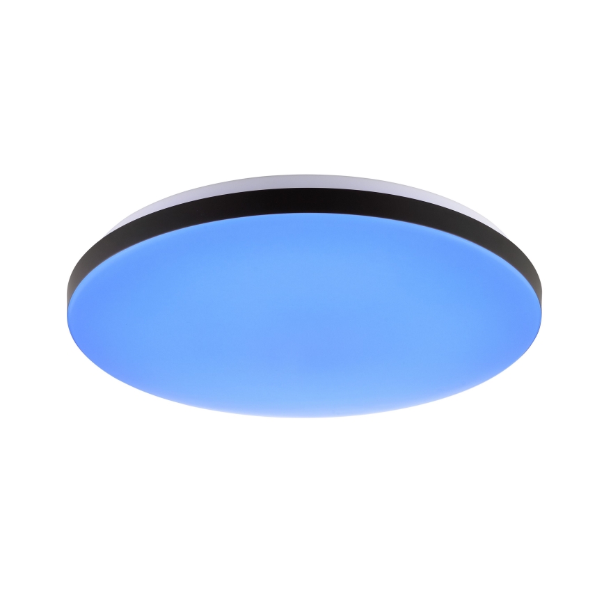 Brilliant - LED RGBW Zatemnitvena stropna svetilka LIVIO LED/20W/230V 3000-6500K pr. 49 cm črna + Daljinski upravljalnik