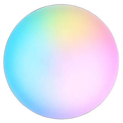 Brilliant - LED RGBW Zatemnitvena stropna svetilka LIVIO LED/20W/230V 3000-6500K pr. 49 cm črna + Daljinski upravljalnik