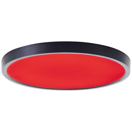 Brilliant - LED RGBW Zatemnitvena stropna svetilka LOTTI LED/16W/230V 3000K pr. 30 cm črna Wi-Fi Tuya + Daljinski upravljalnik