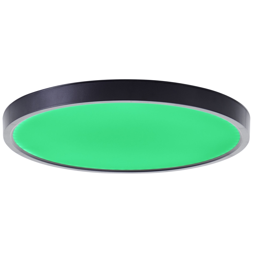 Brilliant - LED RGBW Zatemnitvena stropna svetilka LOTTI LED/16W/230V 3000K pr. 30 cm črna Wi-Fi Tuya + Daljinski upravljalnik