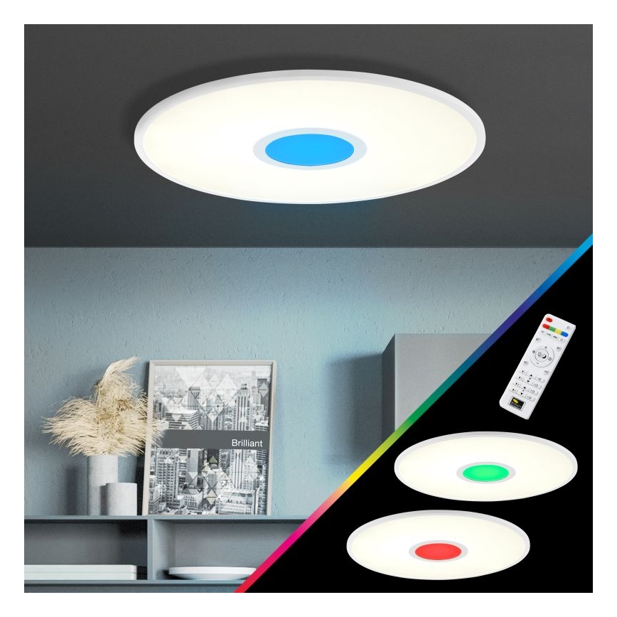 Brilliant - LED RGBW Zatemnitvena stropna svetilka ODELLA LED/24W/230V 2700-6500K + Daljinski upravljalnik