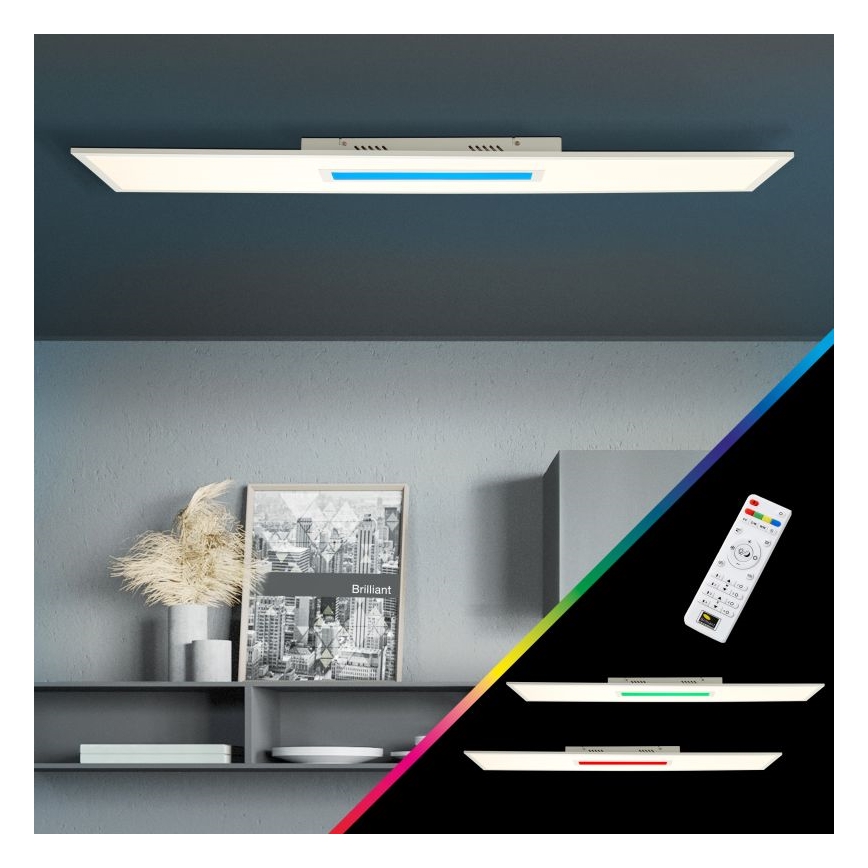 Brilliant - LED RGBW Zatemnitvena stropna svetilka ODELLA LED/37W/230V 2700-6500K + Daljinski upravljalnik