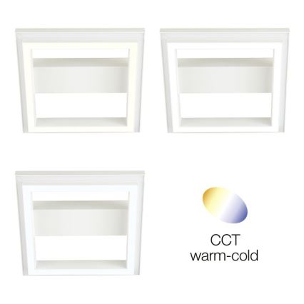 Brilliant - LED RGBW Zatemnitvena stropna svetilka PALLAS LED/18W/230V 2700-6500K + Daljinski upravljalnik