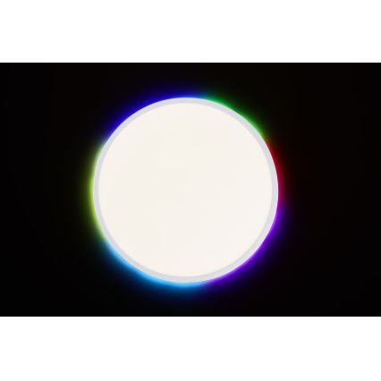 Brilliant - LED RGBW Zatemnitvena stropna svetilka SALTERY LED/22W/230V 3000-6500K + Daljinski upravljalnik