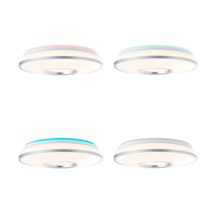 Brilliant - LED RGBW Zatemnitvena stropna svetilka VISITATION LED/24W/230V 3000-6500K + Daljinski upravljalnik