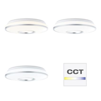 Brilliant - LED RGBW Zatemnitvena stropna svetilka VISITATION LED/24W/230V 3000-6500K + Daljinski upravljalnik