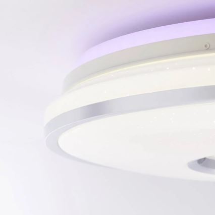 Brilliant - LED RGBW Zatemnitvena stropna svetilka VISITATION LED/32W/230V 3000-6500K + Daljinski upravljalnik