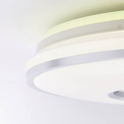 Brilliant - LED RGBW Zatemnitvena stropna svetilka VISITATION LED/32W/230V 3000-6500K + Daljinski upravljalnik