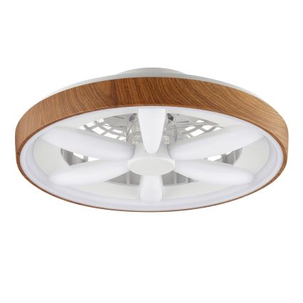 Brilliant - LED RGBW Zatemnitveni stropni ventilator GAIANO LED/24W/230V 2700-6500K pr. 48 cm rjava + Daljinski upravljalnik