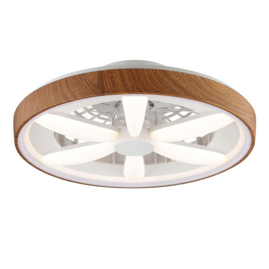 Brilliant - LED RGBW Zatemnitveni stropni ventilator GAIANO LED/24W/230V 2700-6500K pr. 48 cm rjava + Daljinski upravljalnik