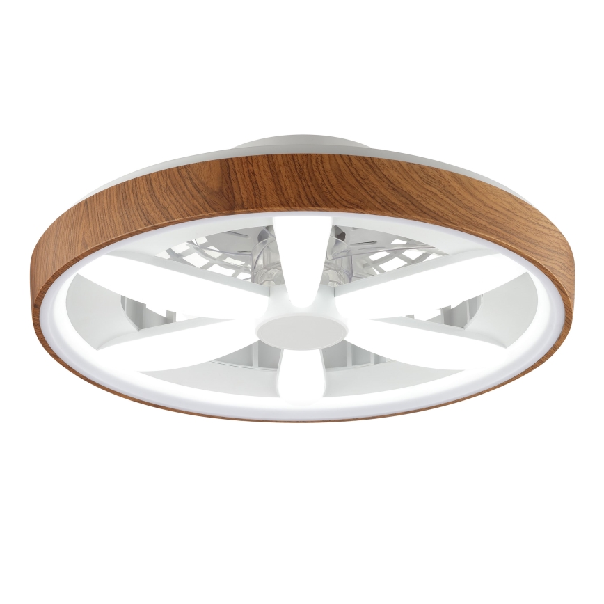 Brilliant - LED RGBW Zatemnitveni stropni ventilator GAIANO LED/24W/230V 2700-6500K pr. 48 cm rjava + Daljinski upravljalnik
