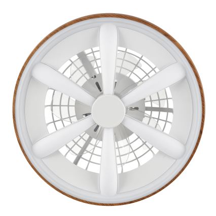 Brilliant - LED RGBW Zatemnitveni stropni ventilator GAIANO LED/24W/230V 2700-6500K pr. 48 cm rjava + Daljinski upravljalnik
