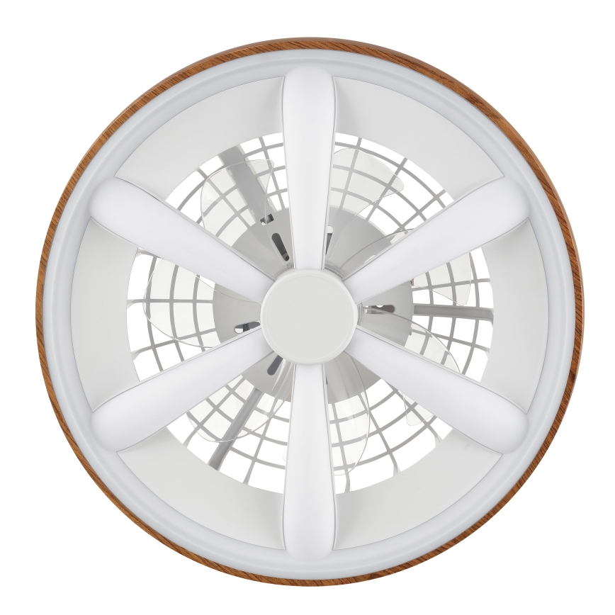 Brilliant - LED RGBW Zatemnitveni stropni ventilator GAIANO LED/24W/230V 2700-6500K pr. 48 cm rjava + Daljinski upravljalnik