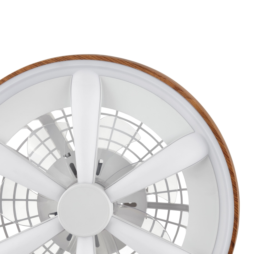 Brilliant - LED RGBW Zatemnitveni stropni ventilator GAIANO LED/24W/230V 2700-6500K pr. 48 cm rjava + Daljinski upravljalnik