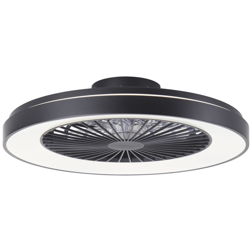 Brilliant - LED RGBW Zatemnitveni stropni ventilator MAZZARO LED/24W/230V 3000-6500K pr. 58 cm črna + Daljinski upravljalnik