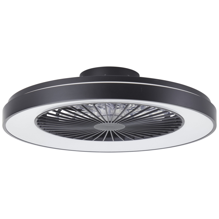 Brilliant - LED RGBW Zatemnitveni stropni ventilator MAZZARO LED/24W/230V 3000-6500K pr. 58 cm črna + Daljinski upravljalnik