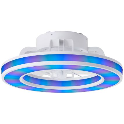 Brilliant - LED RGBW Zatemnitveni stropni ventilator MONDELLO LED/26W/230V 2700-6500K pr. 41,5 cm bela + Daljinski upravljalnik