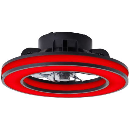 Brilliant - LED RGBW Zatemnitveni stropni ventilator MONDELLO LED/26W/230V 2700-6500K pr. 41 cm črna + Daljinski upravljalnik