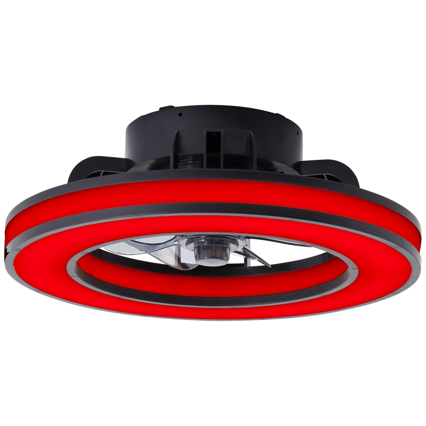 Brilliant - LED RGBW Zatemnitveni stropni ventilator MONDELLO LED/26W/230V 2700-6500K pr. 41 cm črna + Daljinski upravljalnik