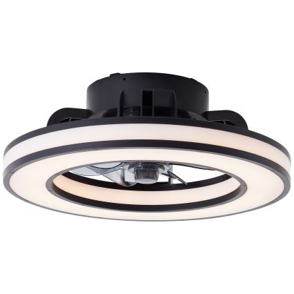 Brilliant - LED RGBW Zatemnitveni stropni ventilator MONDELLO LED/26W/230V 2700-6500K pr. 41 cm črna + Daljinski upravljalnik