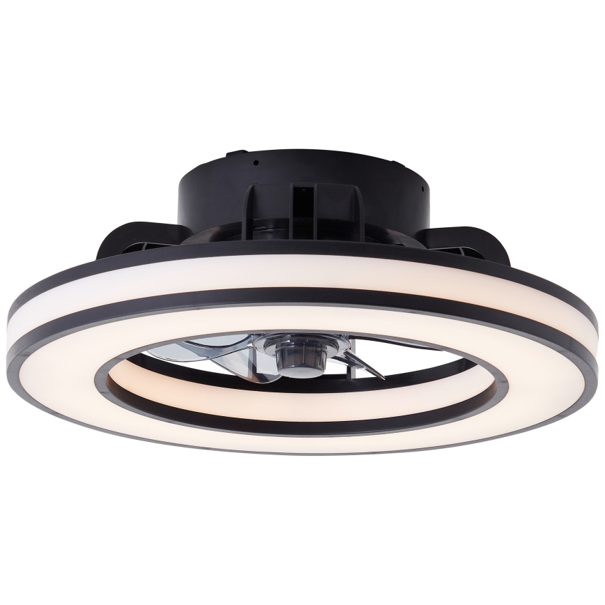 Brilliant - LED RGBW Zatemnitveni stropni ventilator MONDELLO LED/26W/230V 2700-6500K pr. 41 cm črna + Daljinski upravljalnik