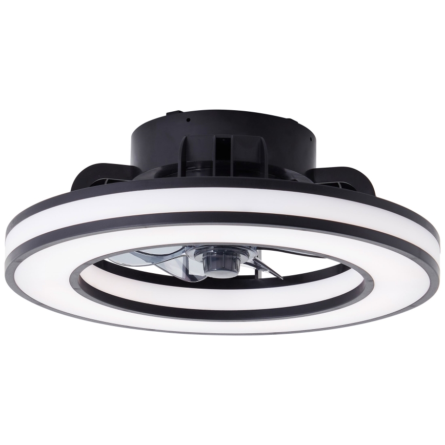 Brilliant - LED RGBW Zatemnitveni stropni ventilator MONDELLO LED/26W/230V 2700-6500K pr. 41 cm črna + Daljinski upravljalnik